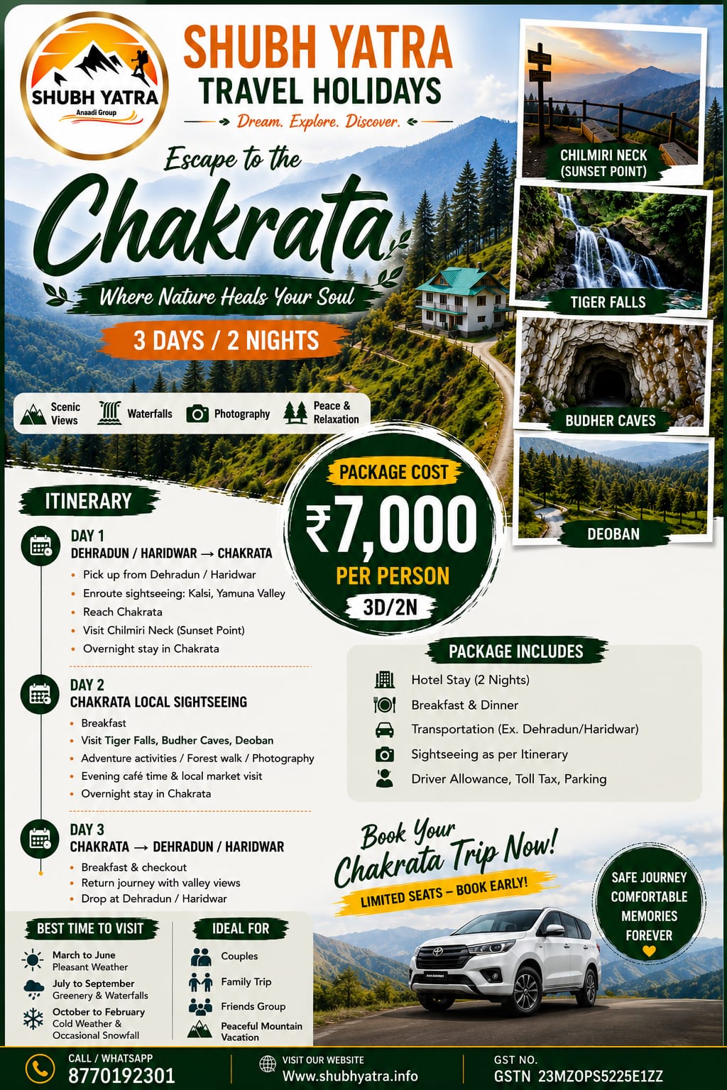 Chakrata Tour